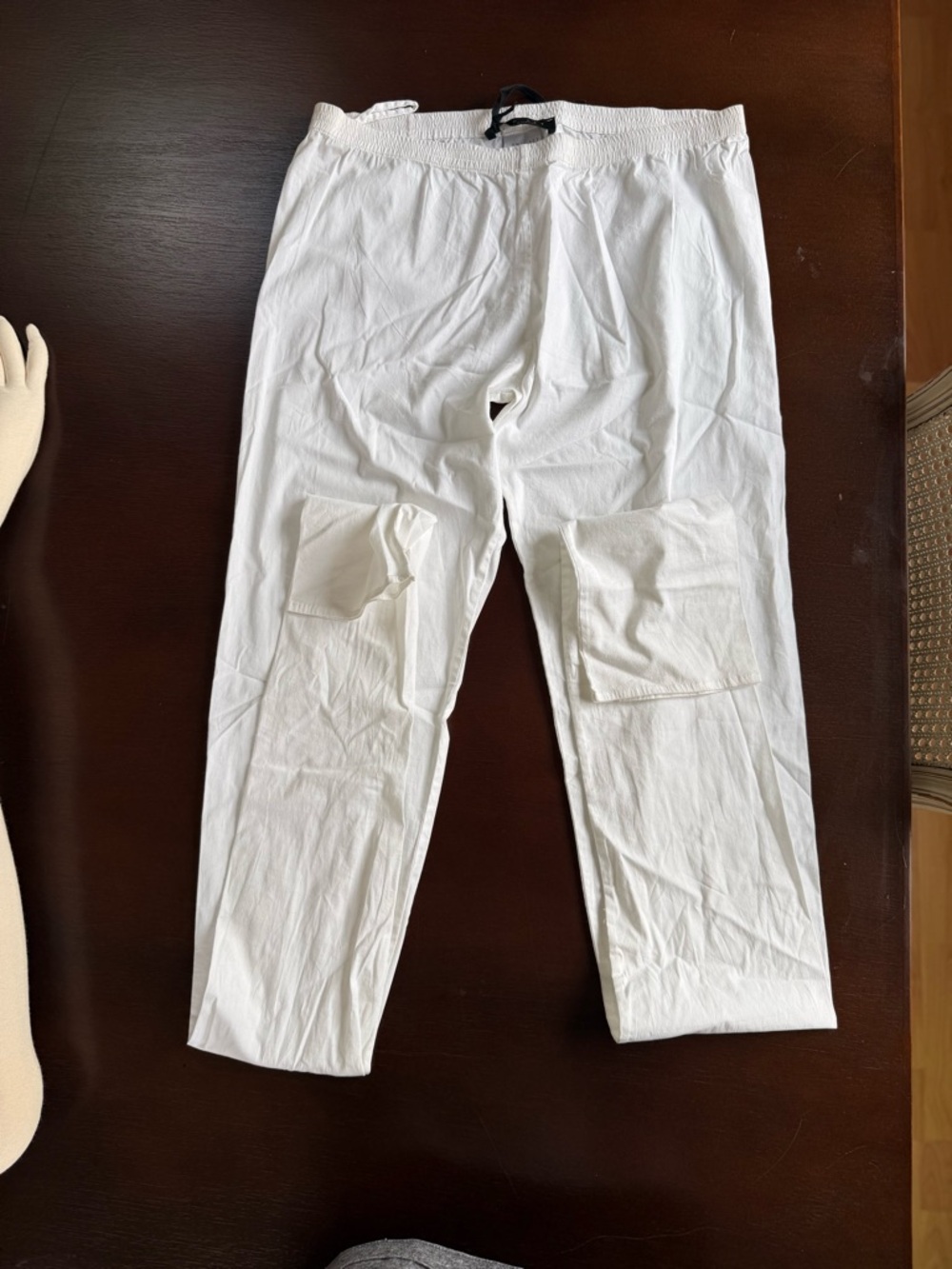 Twin-Set White Women's Skinny Cotton Pants